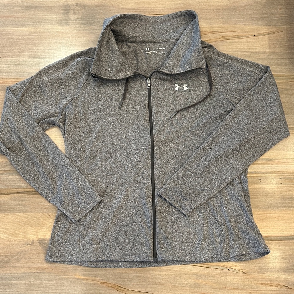Under Armour Heather Gray Zip-Up Jacket